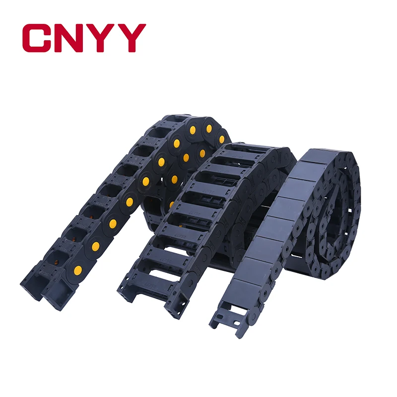 
CNYY 15 Series plastic openable type protective bridge cable drag chain PA66 wires carrier 