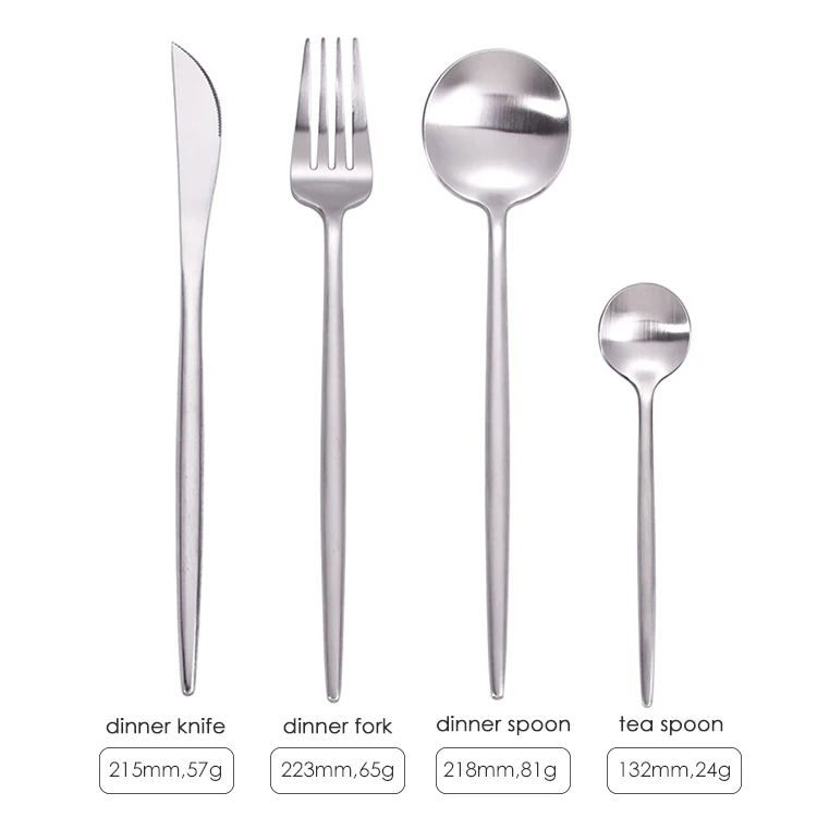 Luxury Cutipol Stainless Steel Couvert Set White And Silver Cutlary Chopstick Spoon Fork Gold Flatware
