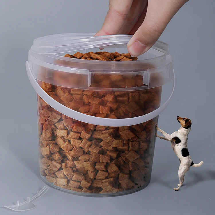 Transparent kitchen storage box , sealing lid food grade packing bucket and plastic food container for take away soup containers