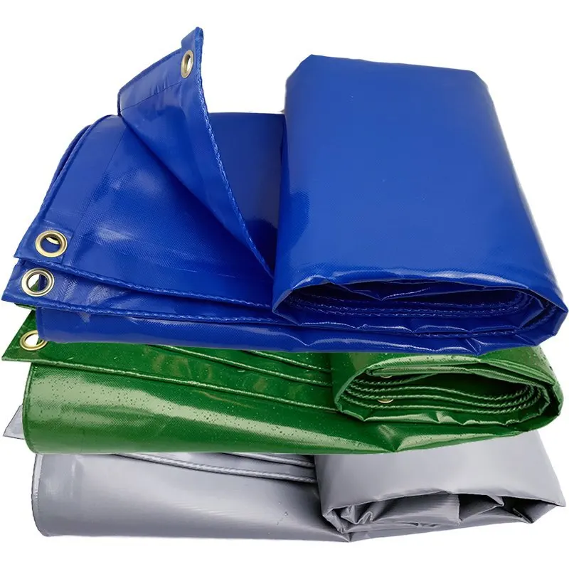 Custom 18oz 610gsm Waterproof Tarp Fabric Roll PVC Coated Tarpaulin Sheet for Truck, Roof Cover