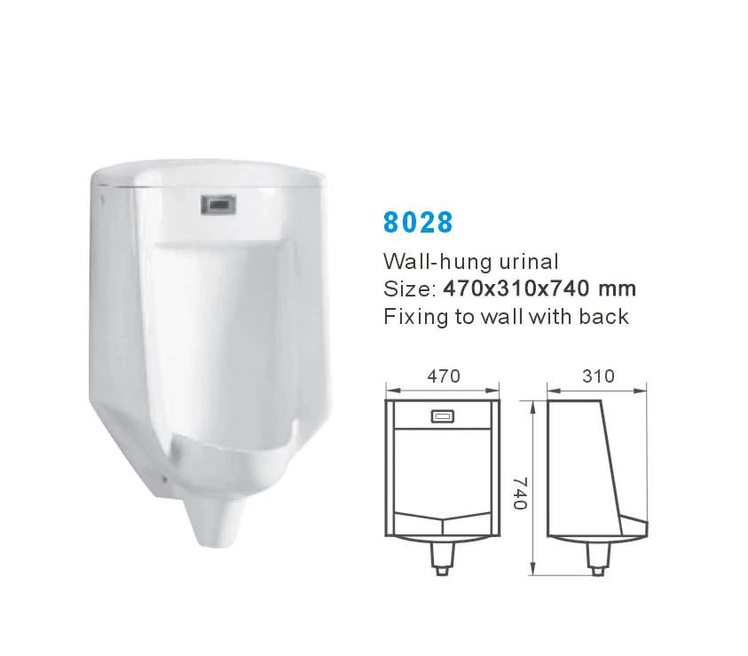 Chaozhou Manufacturers Ceramic Steel Pee Wall Mounted Urinal Male WC Toilets Porcelain Stand hung Urinals For Men