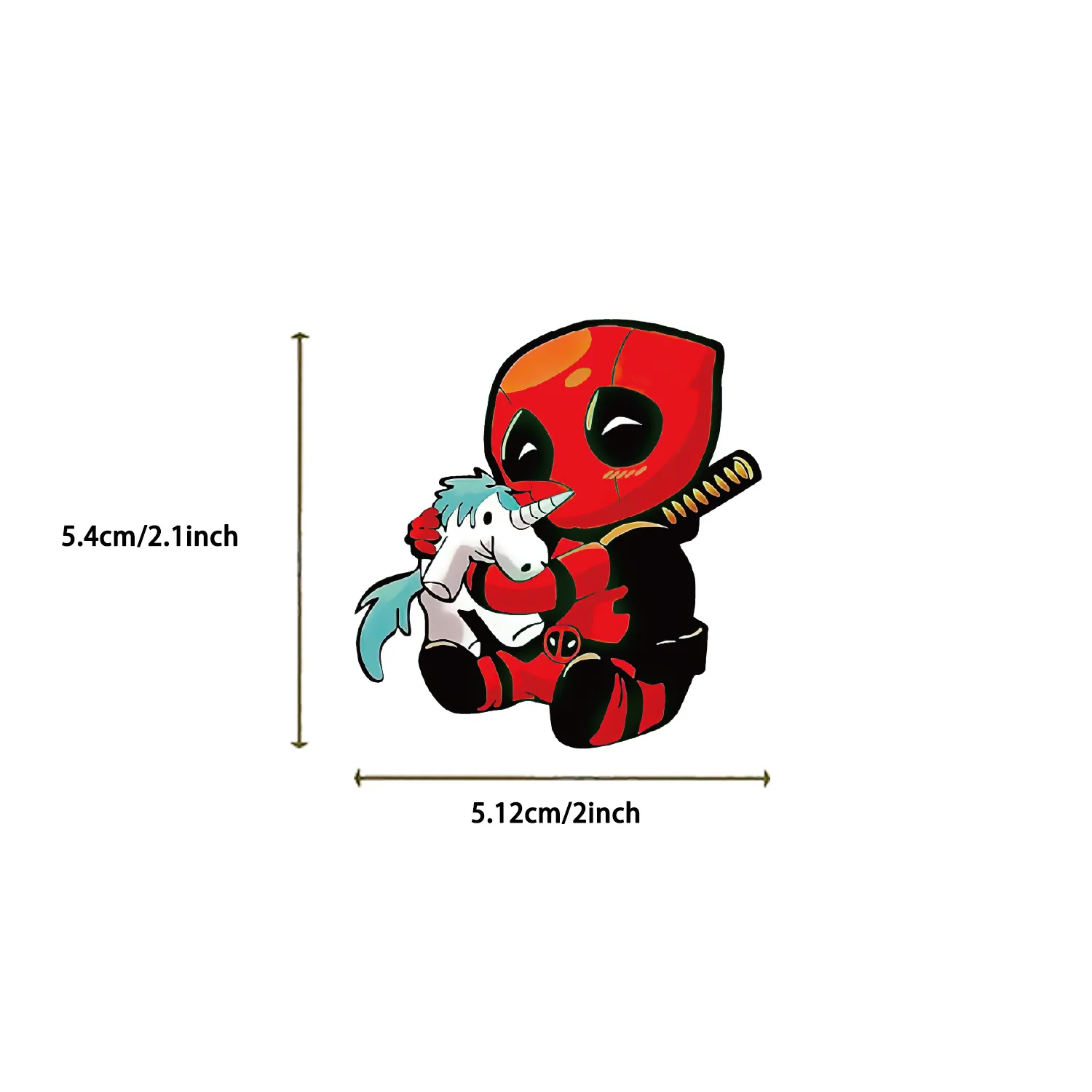 50 Pcs Cartoon Deadpool and Wolverine Graffiti Stickers Guitar Notebook Luggage DIY Waterproof Stickers for kids