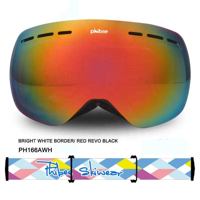 
Anti-fog UV400 Adult Fashion Ski Snow Goggles for Men Women 