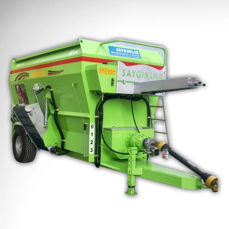 10m3 Feed Mixer Wagon Horizontal Auger High Quality  Animal Feed Pellet Machine for Farms