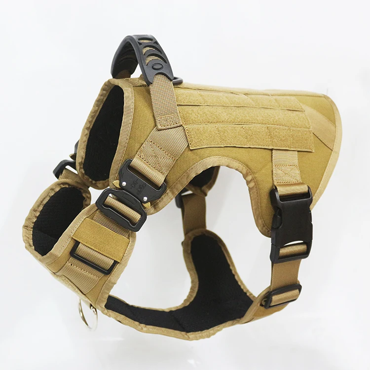 Comfort and durability breathable adjustable k9 dog harness tactical dog training harness vest set