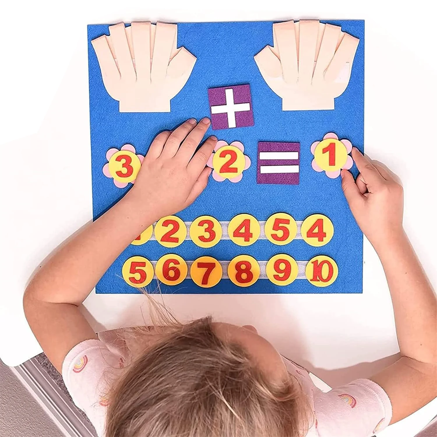 Diy Finger Numbers Counting Baby Learning Montessori Math Felt Educational Toys For Kids
