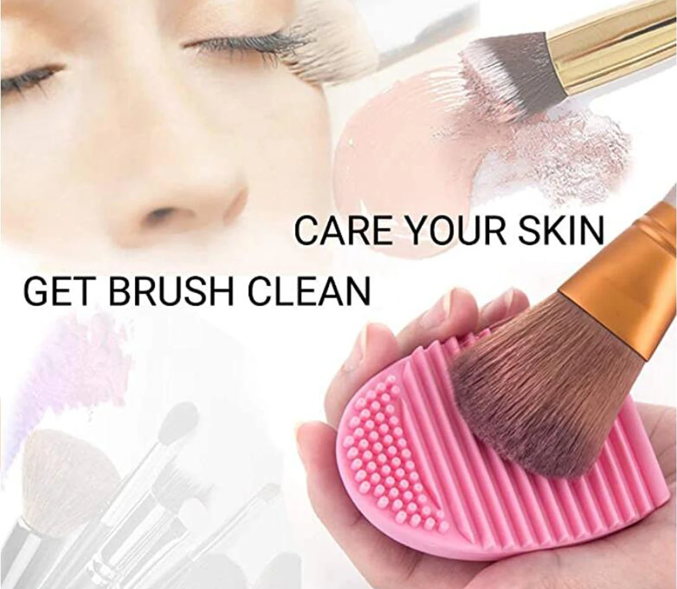 2021 силиконовый мягкий коврик для чистки кистей для макияжа ручной инструмент коврик для чистки кистей для тонального макияжа