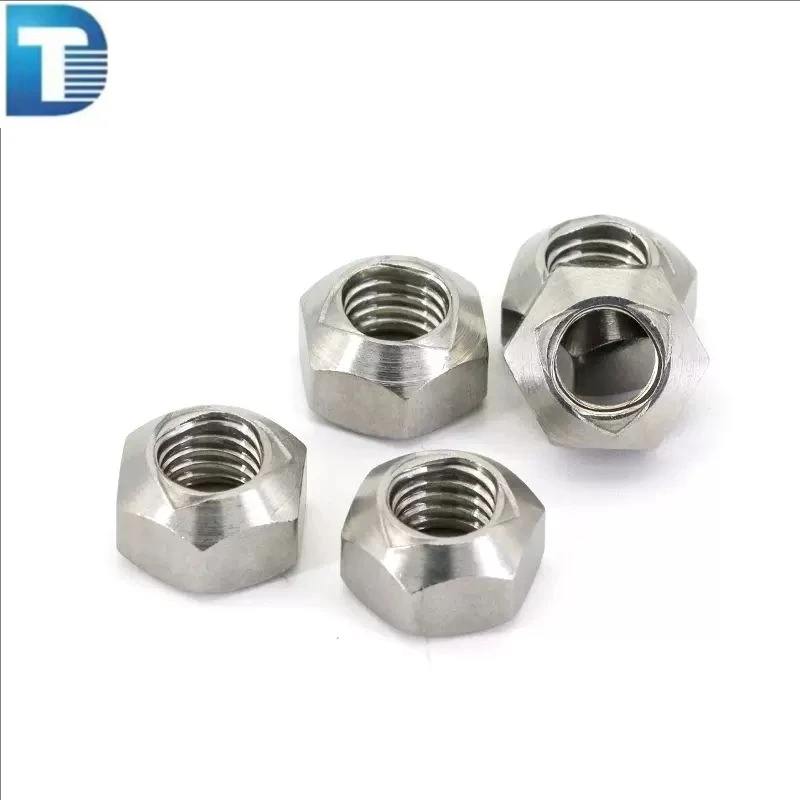 18-8 Stainless Steel Self-Locking Hexagon Nut 1.4301 1.4306 1.4571 Polished ASTM AISI ANSI All Metal Prevailing Torque DIN980V