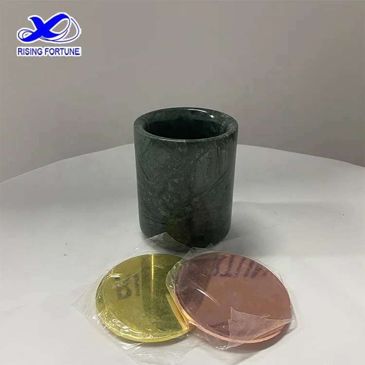 Пользовательские Роскошные элегантные дома с эффектом нефрита мрамора декор круглое дно оптом оникс мраморные свечи банки крышками