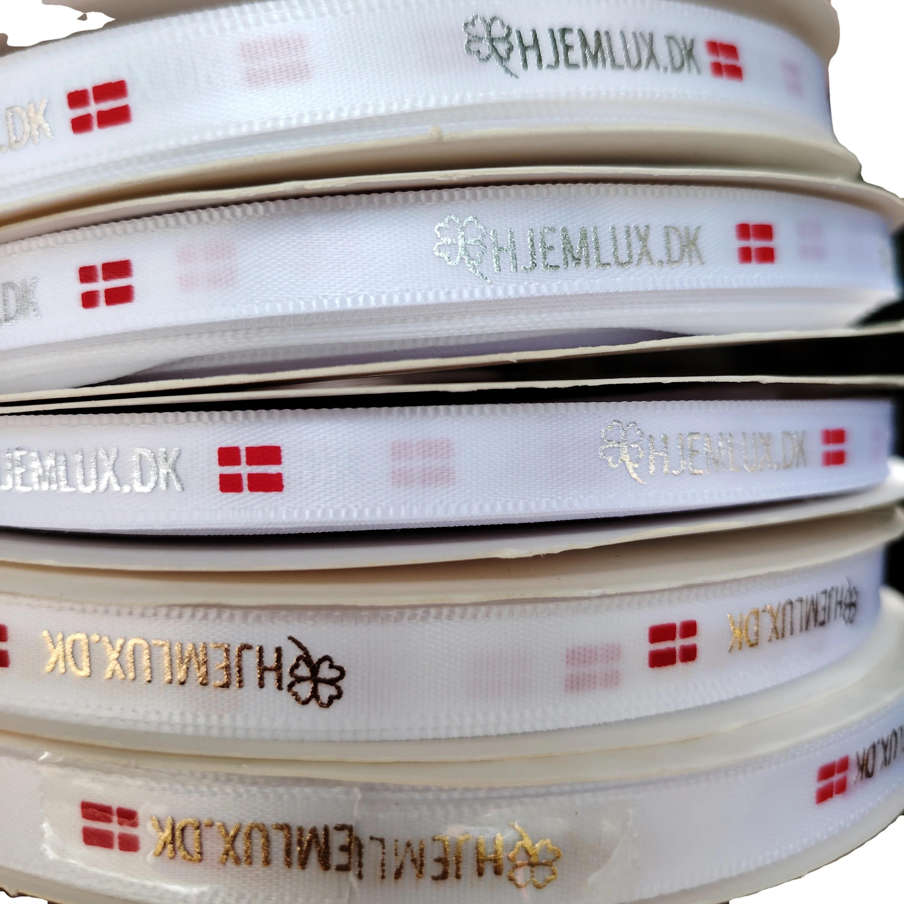 Factory wholesale ribbon logo ribbon silk satin printed custom ribbon roll
