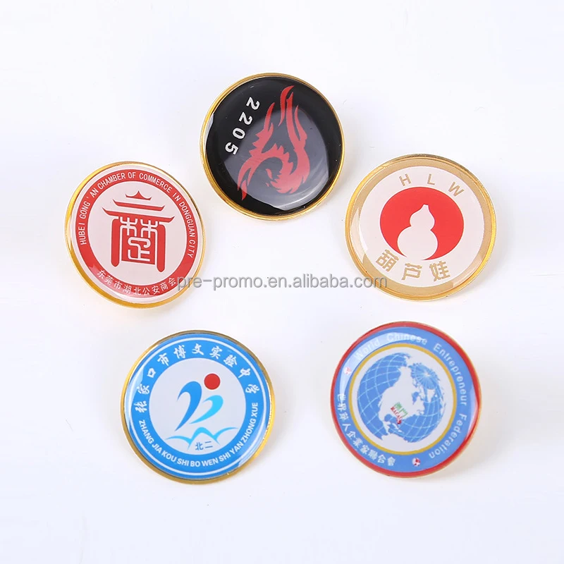Custom Wholesale 30mm Cheap Metal Round Blank Pin Badge
