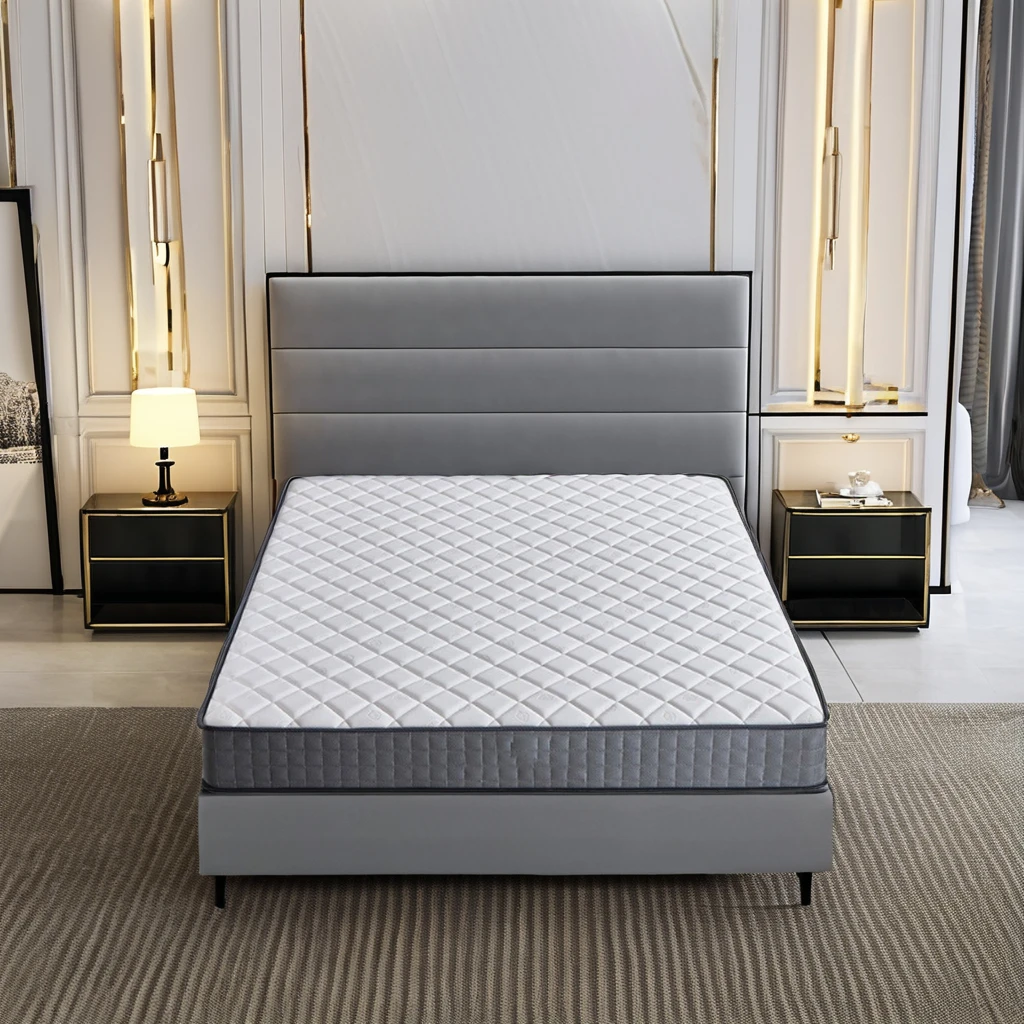 King size luxury bed sponge mattress Hilton comfort five star hotel pocket spring gel memory foam mattress USA