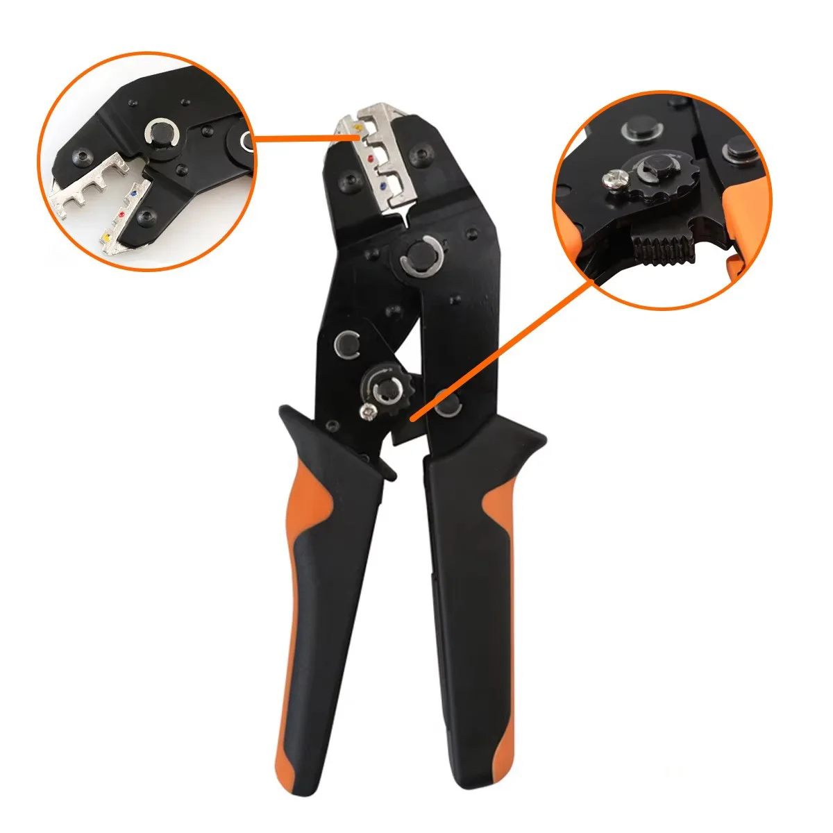 SN-02C mini hand Crimping Tool 0.25-2.5mm² Adjustable Crimper pliers with 280pcs Cable Lugs Assortment Kit wire crimp set