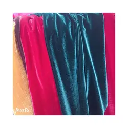 Wholesale high quality cheap printing fabric rayon silk velvet fabric