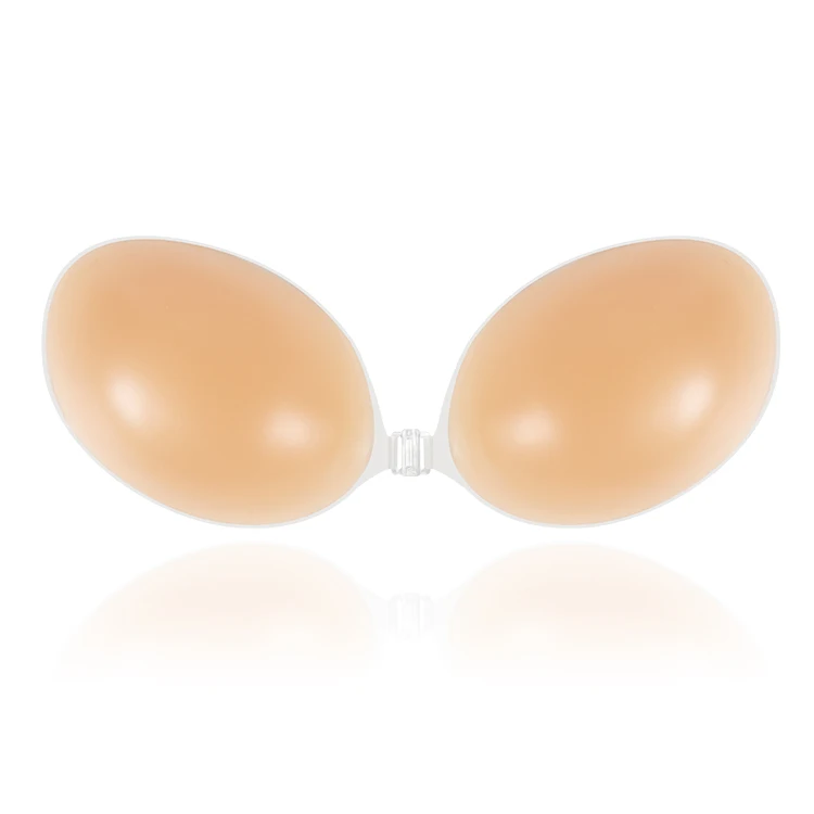 Xinke Waterproof Backless Soft Deep Cup Invisible Strapless Silicone Adhesive Bra For Women