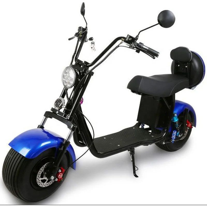 citycoco electric scooter fat tire 2000w 60v wide tire Scooter citycoco adult city pedal lithium battery electric car