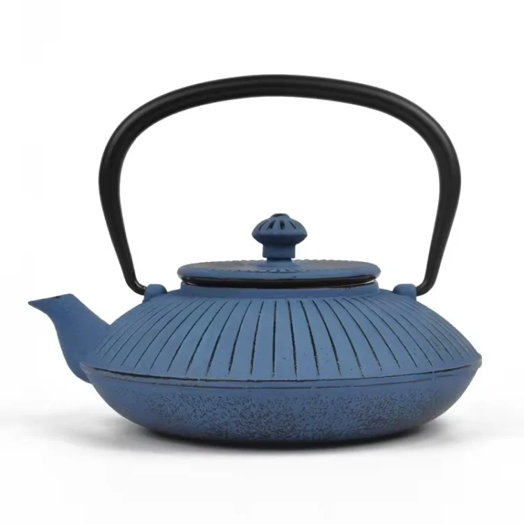 New Arrival Cast Iron Tea Kettle Antique Chinese Style 800 Ml/1.2 L Black Green Teapot Enamel for Drinkware