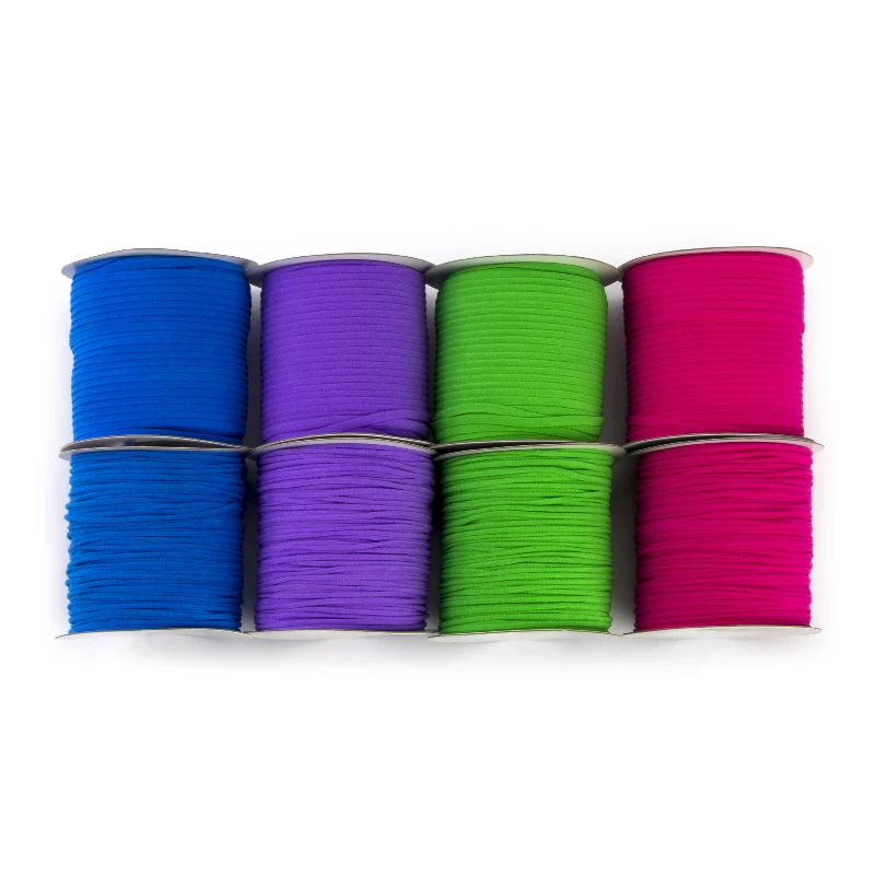 
Stock 5mm colorful rope earloop cord elastic bands diy sewing flat elastic string 
