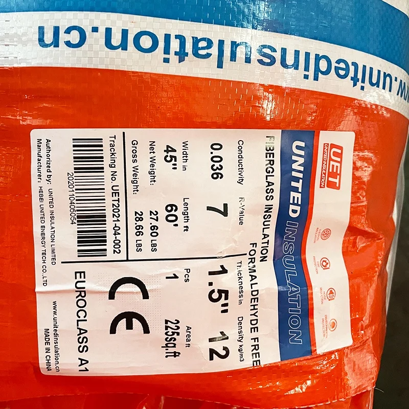 R7 R13 R19 R30 Formaldehyde Free Fiberglass Insulation Batts