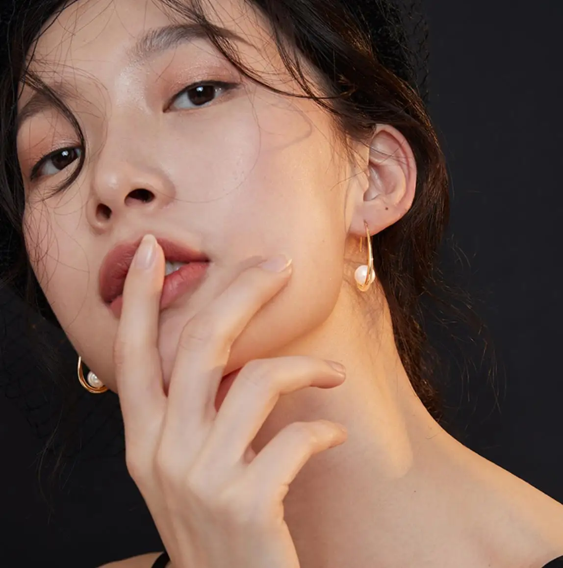 Lead free nickle free hypoallergenic fashion earrings 18k gold plated gold filled jewelry women pearl earrings