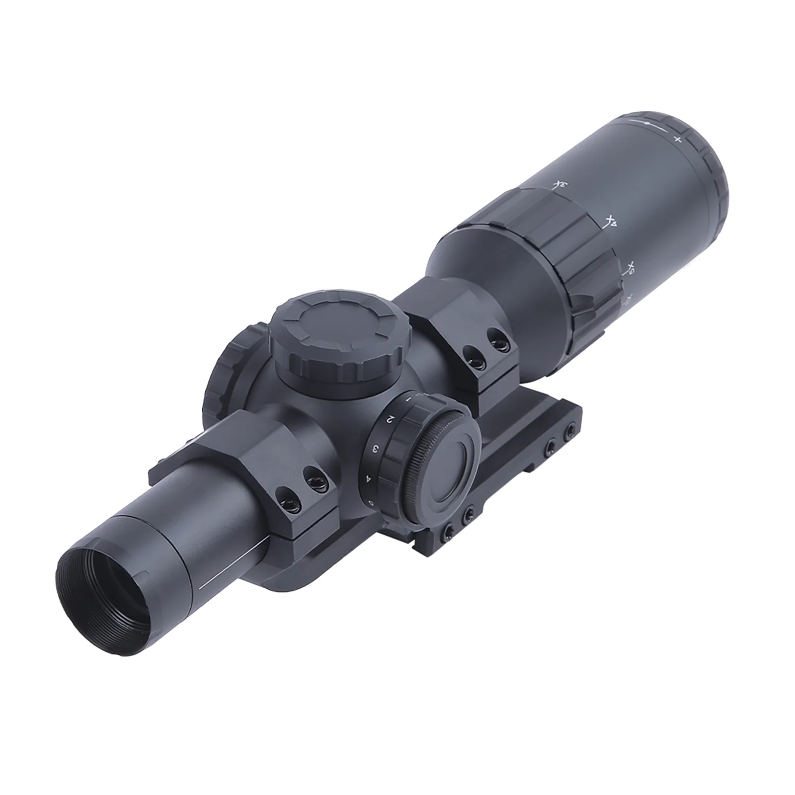 Red Win  HD Scarlet 1-6x24 SFP LPVO Scope IPX6 Waterproof 5 Level Red &Green Illumination 1/2 Click Value Hunting Scope