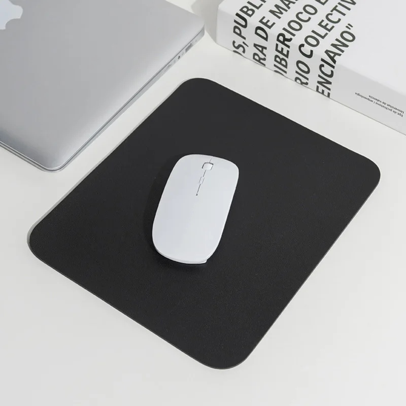 2022 New Leather Mouse Pad Solid Color Simple Laptop Office Home
