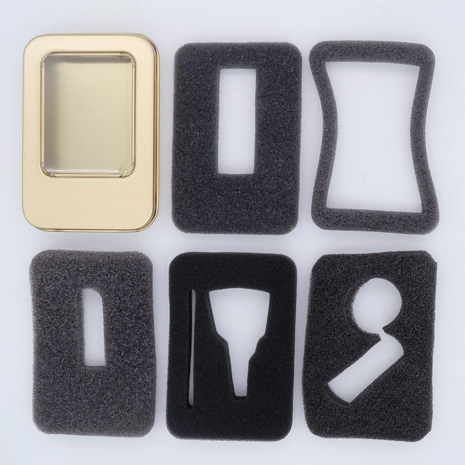 Factory Wholesale Custom Small Gift Rectangular Metal Box With Clear Window