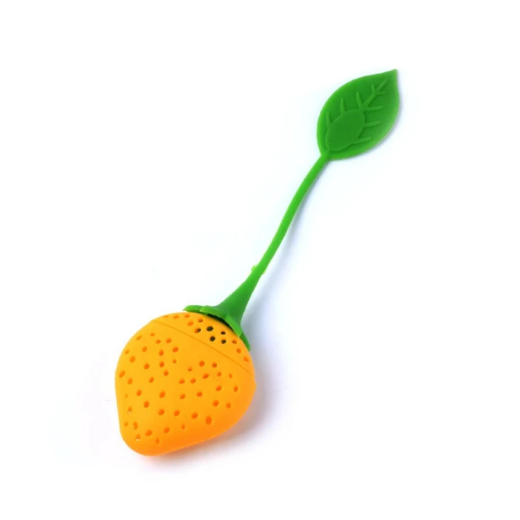 
Creative silicone tea bag factory direct sales silicone lemon travel cute tea infuser for gift 