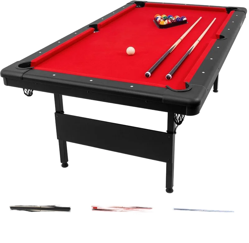 6ft 7ft Portable Slat Pool Table for Billiards Fans