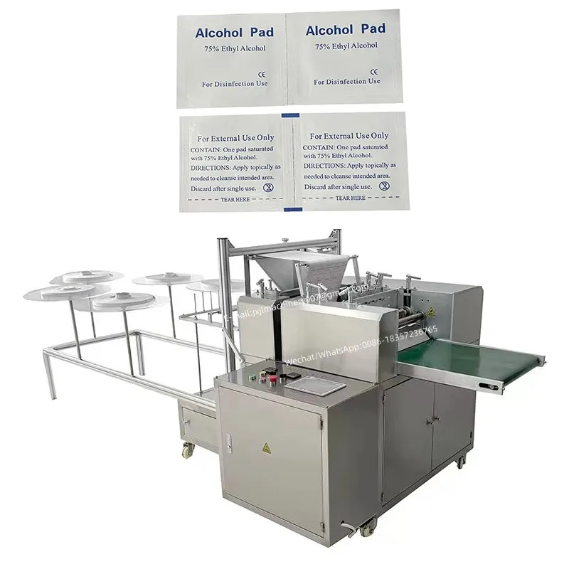 Одна Выходная машина для производства четырех спиртовых хлопковых листов