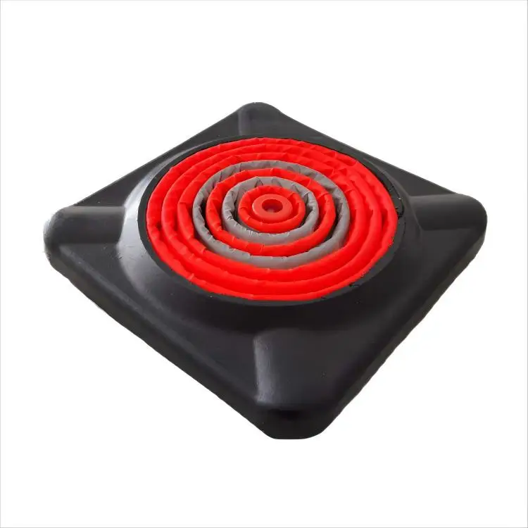 28-Inch Orange Red Collapsible Traffic Cone with Durable Rubber Base for Effective Security & Protection