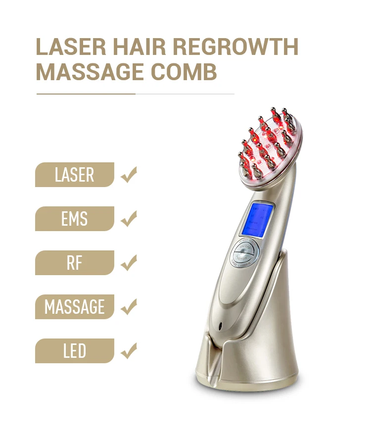 Laser Massage Comb Women Hair Scalp Massage Comb Stimulate Collagen Regeneration For Hair Follicle Repairing