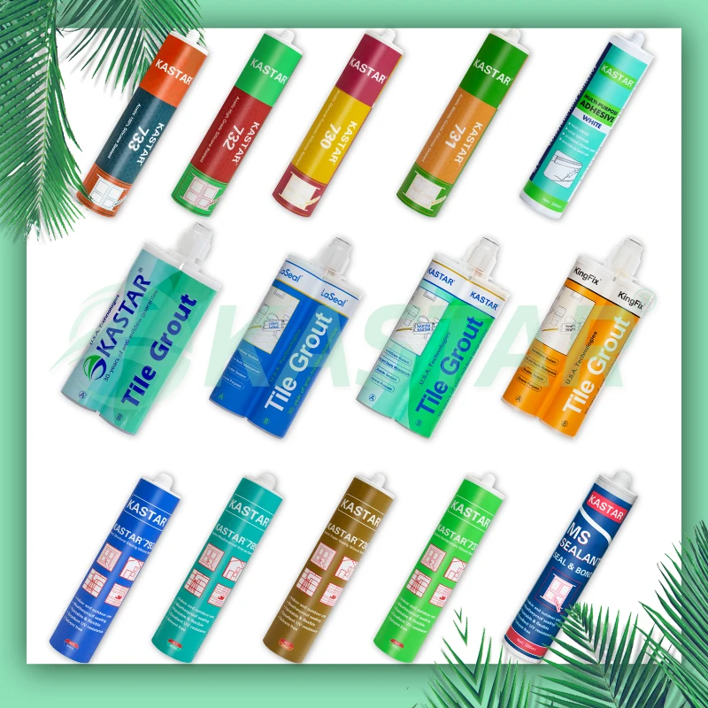 KASTAR Silicone Glue Glass Adhesives & Sealants Acetic Raw Material Waterproof Clear Transparent Wacker Silicon Sealant