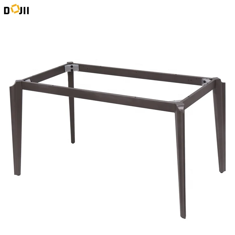 Heavy Duty Metal Dining Furniture Frames Square Tube DIY Geometric Desk Base Adjustable Camping Table Legs for DIY Projects
