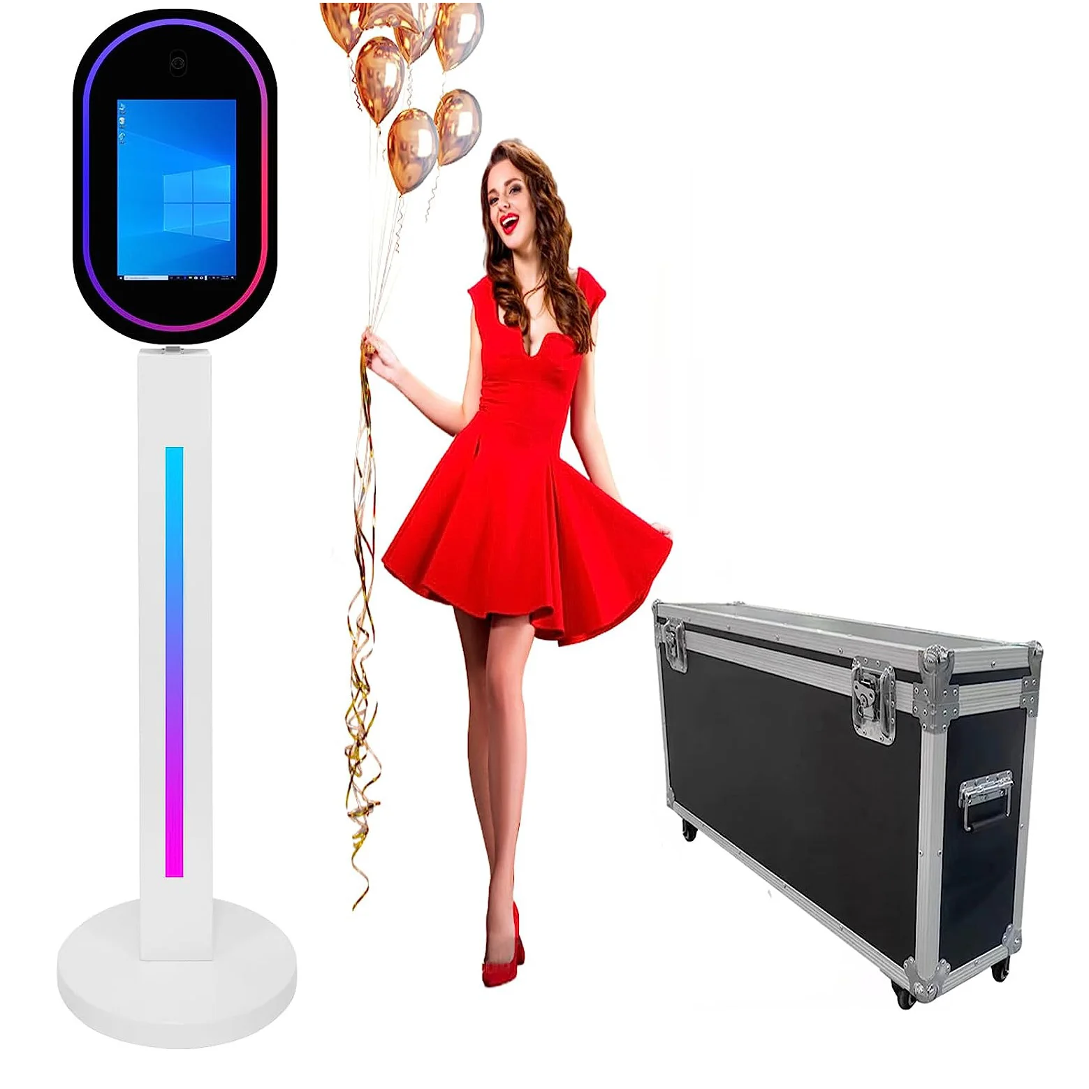 Social Media Photo Booth Machinel/Photo Printing Kiosk Wholesale/Video Display Photo Booth