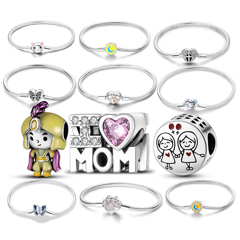 Oem Armband Pulseiras Bileklik Braccialetto 925 Jewelry Manufacturer Custom Logo 925 Silver Fashion Jewelry Bracelet For Women