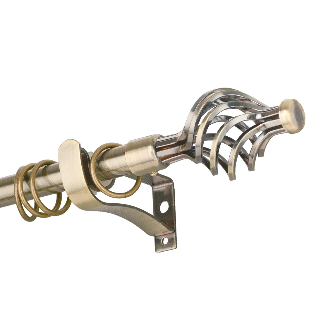 Оптовая продажа высокое качество домашний декор дешевые классические комплекты карнизов для занавесок Аксессуары штор металлические карнизы