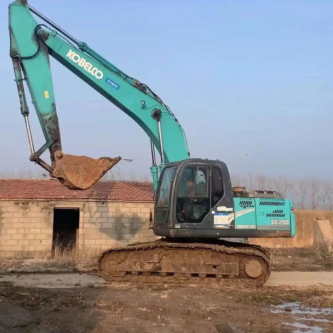 Экскаватор сделанный в Японии SK-200 Kobelco SK 200-8 экскаватор подержанный гусеничный