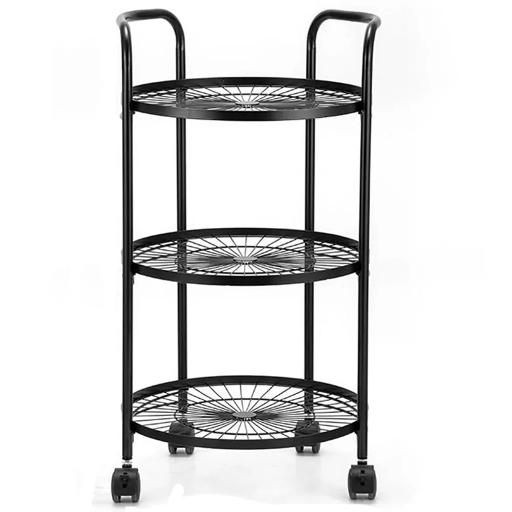 Kitchen Storage Trolley Installation-Free Multi-Layer Bathroom Organizer Rack Living Room Storage Trolley Shelf