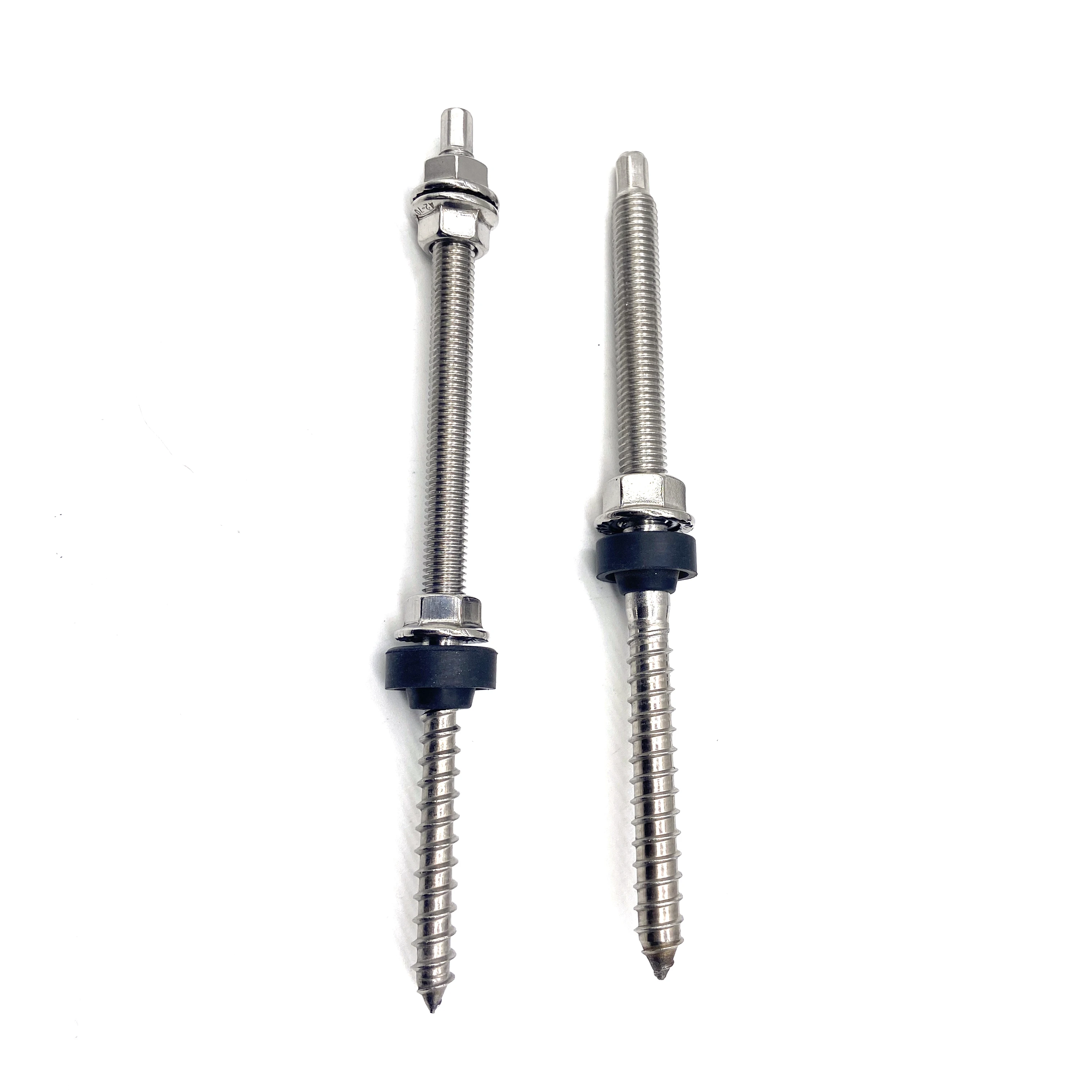Stainless Steel A2 Hanger Bolt For Metal Dowel screw for solar mounting