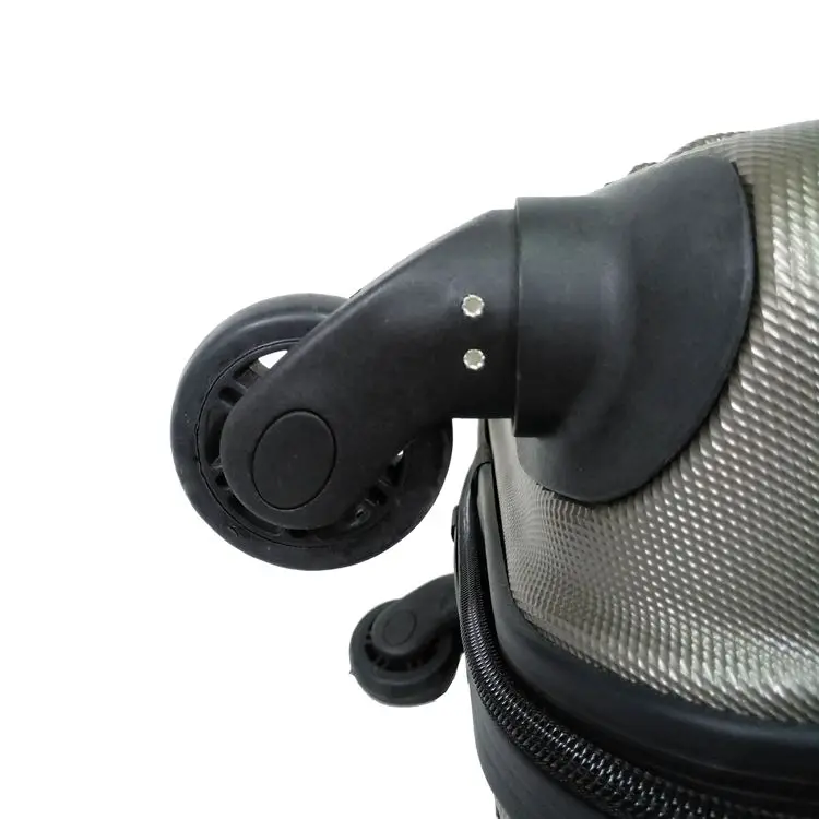 Fashion Wholesale ABS Durable Travel Trolley Suitcase Hardside Scratch-resistant Luggage Case With 4*360 degree wheels