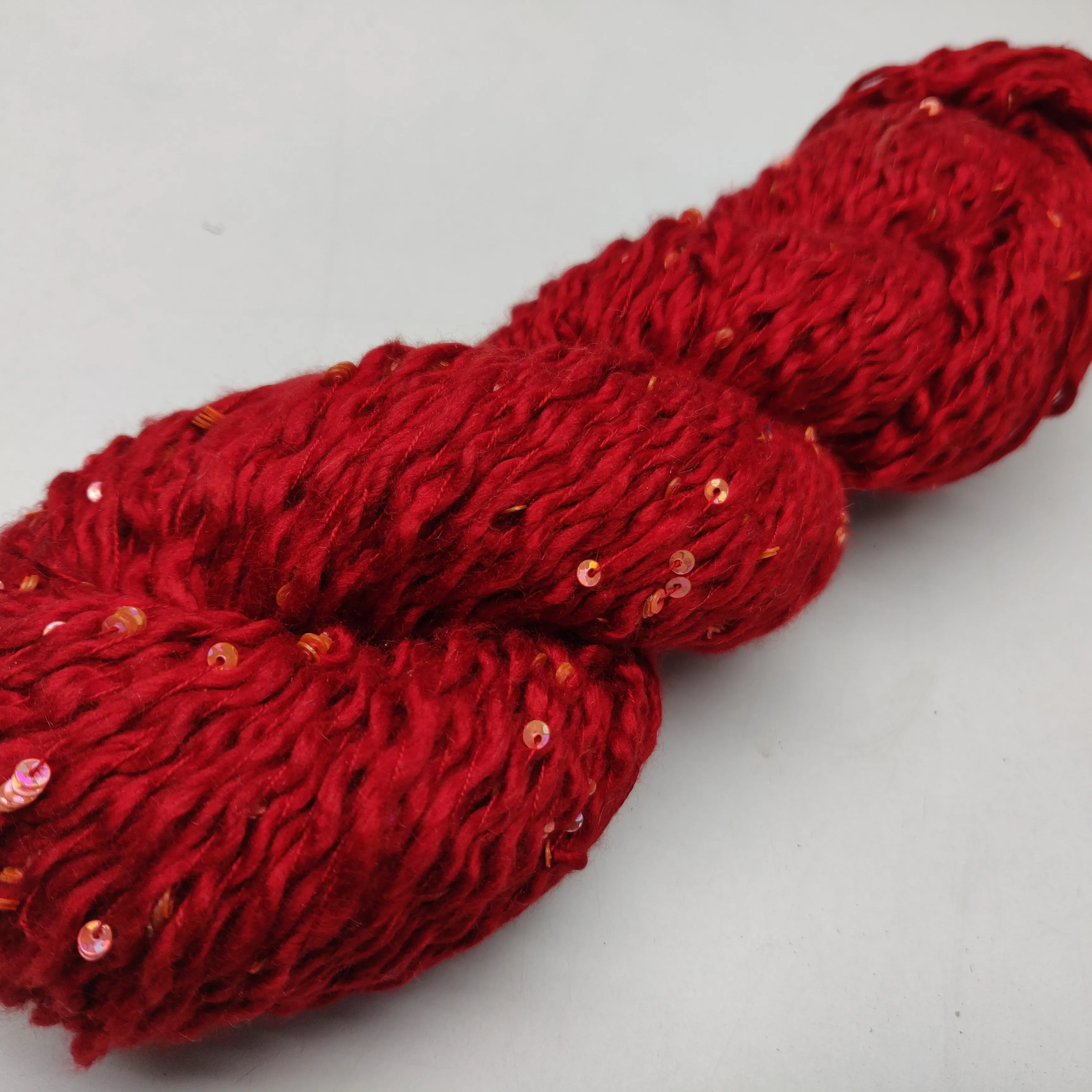 embellished silk yarn Yellow Color Para Aramid Yarn Ring Embroidery Anti Technics Style Packing Flame Pattern beaded yarn