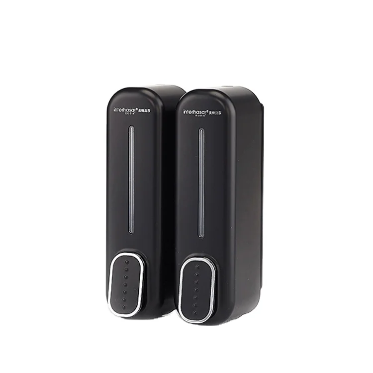 New Design Antique Wall Mounted Hotel Manual Gold Color Liquid Soap Shower Gel Dispenser Tissue Box Abs