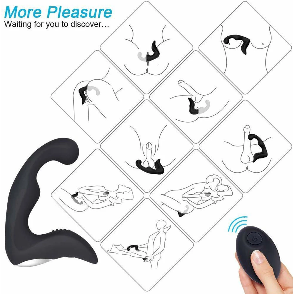 Remote prostate massager usb loading control for anal man vibrator sexual toys man/woman plugs vagina pussy