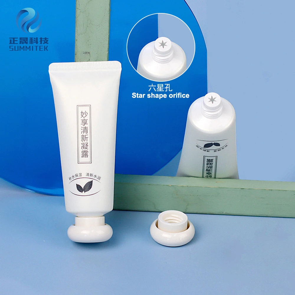 Empty Squeeze Tubes For Cosmetics OEM Cosmetic Packaging Round lid Plastic Tubes