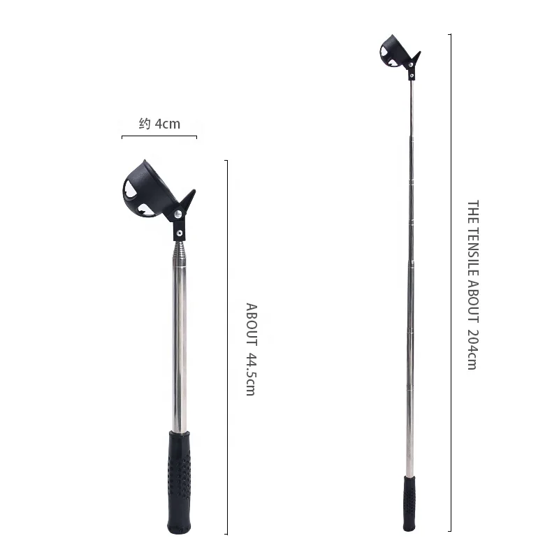HOW TRUE Wholesale Aluminium Tube Mini Five Segment Golf Ball Picker Telescopic Handle Underwater Golf Ball Retriever