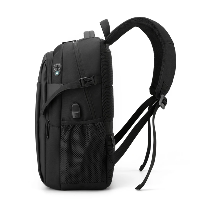 custom logo New mens travel computer School bag Business anti theft laptop backpack usb Waterproof leather mochilas