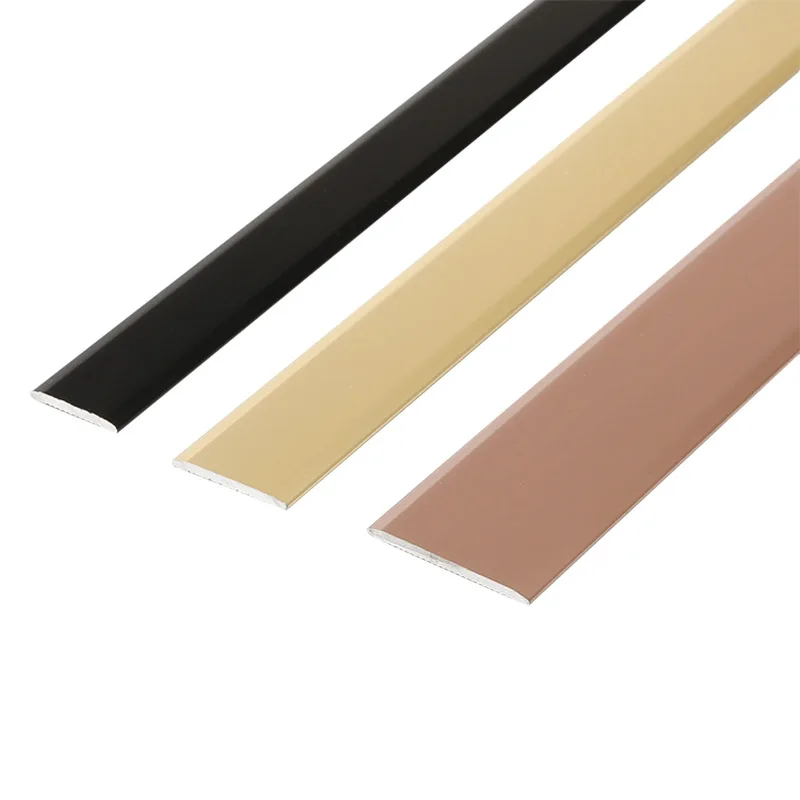 Decorative Stainless Steel Edge Wall Metal Tile Trim Strip Flat Chrome Trim Aluminum