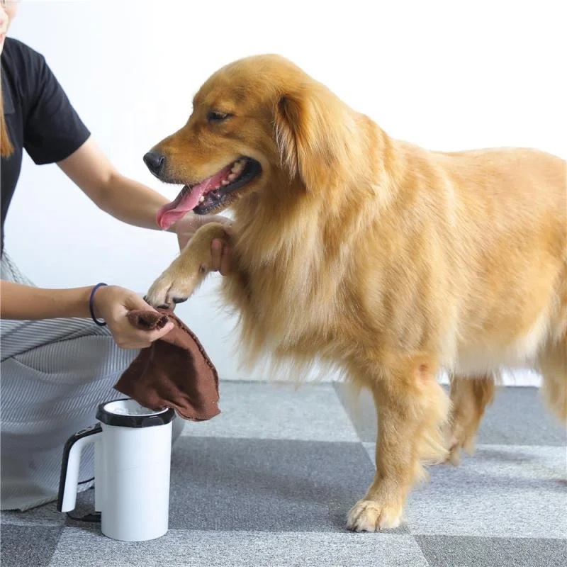 Automatic Pet Foot Wash Cup Dog Paw Cleaner and Beauty Tools Brush Supplies Convenient Dog Foot Washer for Cleaning & Bathing