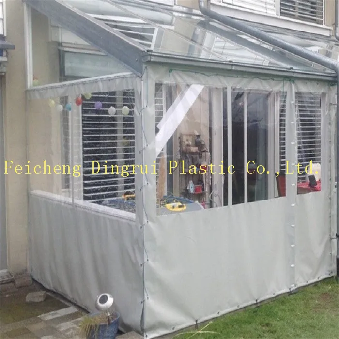 Industrial Water proof PVC Transparent Clear Tarpaulin Roll For Rain Curtain and Door Curtain